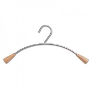 Alba PMCIN6 Wall Costumer Hangers, 6/Set, Metal/Wood, Gray/Mahogany