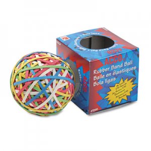 ACCO 72155 Rubber Band Ball, Approximately 250 Rubber Bands, Assorted