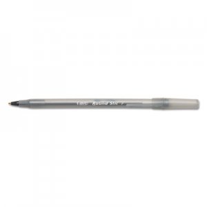 BIC BICGSF11BK Round Stic Xtra Precision & Xtra Life Ballpoint Pen, Black Ink, .8mm, Fine, DZ