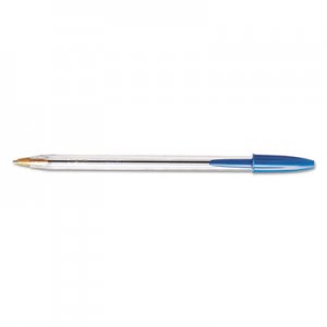 BIC BICMS11BE Cristal Xtra Smooth Ballpoint Pen, Blue Ink, 1mm, Medium, Dozen