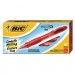 BIC BICRLC11RD Gelocity Roller Ball Retractable Gel Pen, Red Ink, .7mm, Medium, Dozen