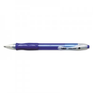 BIC BICVLG11BE Velocity Ballpoint Retractable Pen, Blue Ink, 1mm, Medium, Dozen