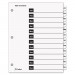 Cardinal 60313 Traditional OneStep Index System, 12-Tab, Months, Letter, White, 12/Set