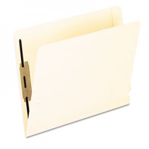 Pendaflex 13160 Laminated Spine End Tab Folder with 2 Fastener, 11 pt Manila, Letter, 50/Box