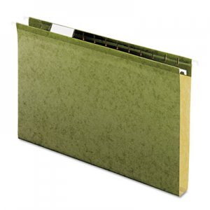 Pendaflex 4153X1 Reinforced 1" Extra Capacity Hanging Folders, Legal, Standard Green, 25/Box