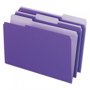 Pendaflex 435013VIO Interior File Folders, 1/3 Cut Top Tab, Legal, Violet, 100/Box