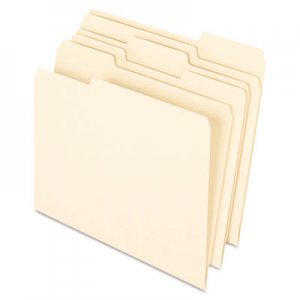 Pendaflex 74520 Earthwise 100% Recycled Paper File Folder, 1/3 Cut, Letter, Manila, 100/Box
