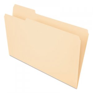Pendaflex 753 File Folders, Straight Cut, Top Tab, Legal, Manila, 100/Box