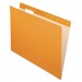 Pendaflex 81607 Essentials Colored Hanging Folders, 1/5 Tab, Letter, Orange, 25/Box