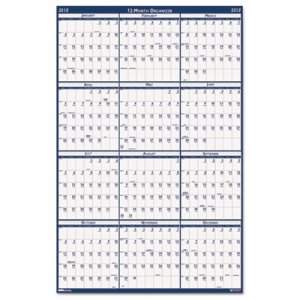 House of Doolittle 3960 Poster Style Reversible/Erasable Yearly Wall Calendar, 18 x 24, 2016