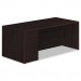 HON 10788LNN 10700 Series Single Pedestal Desk, Full Left Pedestal, 72 x 36, Mahogany