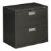 HON 672LS 600 Series Two-Drawer Lateral File, 30w x 19-1/4d, Charcoal