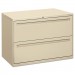 HON 792LL 700 Series Two-Drawer Lateral File, 42w x 19-1/4d, Putty