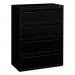 HON 794LP 700 Series Four-Drawer Lateral File, 42w x 19-1/4d, Black