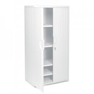 Iceberg 92573 OfficeWorks Resin Storage Cabinet, 36w x 22d x 72h, Platinum