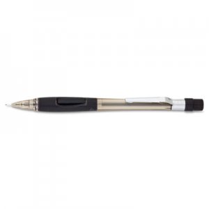 Pentel PD345TA Quicker Clicker Mechanical Pencil, 0.5 mm, Transparent Smoke Barrel