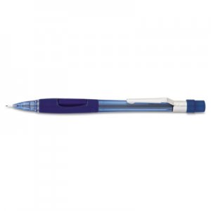 Pentel PD347TC Quicker Clicker Mechanical Pencil, 0.7 mm, Transparent Blue Barrel