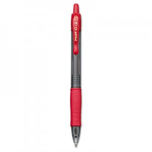 Pilot 31258 G2 Premium Retractable Gel Ink Pen, Refillable, Red Ink, 1mm, Dozen