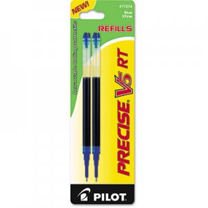 Pilot 77274 Refill for Precise V5 RT Rolling Ball, Extra Fine, Blue Ink, 2/Pack