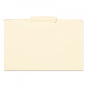 Smead 15336 File Folder, 1/3 Cut Second Position, Reinforced Top Tab, Legal, Manila, 100/Box