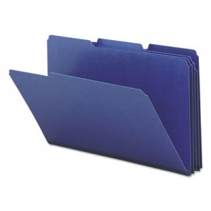 Smead 22541 Recycled Folders, One Inch Expansion, 1/3 Top Tab, Legal, Dark Blue, 25/Box