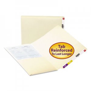 Smead 24115 Folders, Front Interior Pocket, Straight End Tab, Letter, Manila, 50/Box