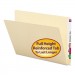 Smead 24250 Folders, Straight Cut, Single-Ply Extended End Tab, Letter, Manila, 100/Box
