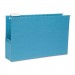 Smead 64370 3" Capacity Closed Side Flexible Hanging File Pockets, Legal, Sky Blue, 25/Box