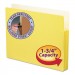 Smead 73223 1 3/4" Exp Colored File Pocket, Straight Tab, Letter, Yellow