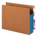 Smead 73679 3 1/2" Exp File Pockets, Straight Tab, Letter, Blue, 10/Box