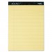 TOPS 63400 Docket Ruled Perforated Pads, 8 1/2 x 11 3/4, Canary, 50 Sheets, Dozen