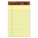 TOPS 7501 The Legal Pad Ruled Perforated Pads, 5 x 8, Canary, 50 Sheets, Dozen
