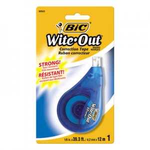 BIC WOTAPP11 Wite-Out EZ Correct Correction Tape, Non-Refillable, 1/6" x 472