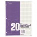 Mead 19010 Graph Paper, Quadrille (4 sq/in), 8 1/2 x 11, White, 20 Sheets/Pad, 12 Pads/Pack