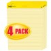 Post-it Easel Pads MMM561VAD4PK Self-Stick Easel Pads, Ruled, 25 x 30, Yellow, 4 30-Sheet Pads/Carton