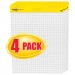 Post-it Easel Pads MMM560VAD4PK Self-Stick Easel Pads, Quadrille, 25 x 30, White, 4 30-Sheet Pads/Carton