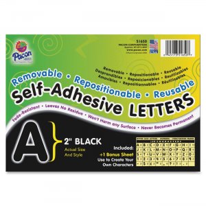 Pacon 51650 Self-Adhesive Removable Letters