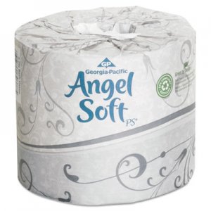 Georgia Pacific Professional 16840 Angel Soft ps Premium Bathroom Tissue, 450 Sheets/Roll, 40 Rolls/Carton