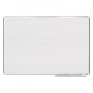 MasterVision BVCMA2794830 Ruled Planning Board, 72 x 48, White/Silver