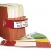 Tabbies TAB68805 File Pocket Handles, 9.63 x 2, Red/White, 4/Sheet, 12 Sheets/Pack