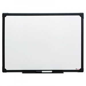 Universal UNV43630 Dry Erase Board, Melamine, 24 x 18, Black Frame