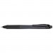 Pentel PENBL110A EnerGel-X Retractable Gel Pen, 1 mm Metal Tip, Black Ink, Smoke Barrel, Dozen