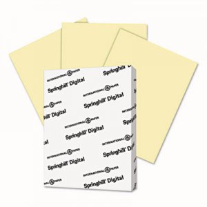 Springhill SGH036000 Digital Vellum Bristol Color Cover, 67 lb, 8 1/2 x 11, Canary, 250 Sheets/Pack