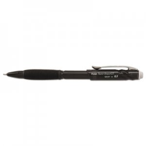 Pentel PENQE207A Twist-Erase GT Pencils, 0.7 mm, HB (#2.5), Black Lead, Black Barrel