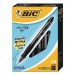 BIC RLC241BK Gelocity Roller Ball Retractable Gel Pen, Black Ink, Medium, .7mm, 24/Pack