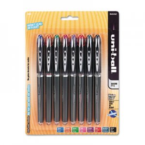 Uni-Ball 58092PP VISION ELITE Stick Roller Ball Pen, Assorted Ink, Micro, 8/Pack