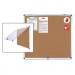 MasterVision BVCVT380101150 Slim-Line Enclosed Cork Bulletin Board, 47 x 38, Aluminum Case