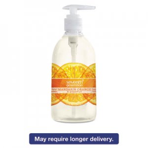Seventh Generation 22925CT Natural Hand Wash, Mandarin Orange & Grapefruit, 12 oz Pump Bottle, 8/Carton