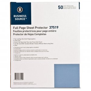 Business Source 37519 Sheet Protector