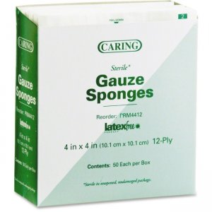 Medline PRM4412CT Sterile Woven Gauze Sponges